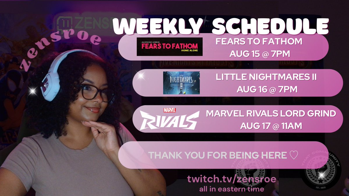 ✨GRAMMAS BACK✨
had to take an unexpected break from streaming due to pc issues but we are here and have a weekend of streams coming up!! i missed yall so much, come say hi fren - ITS BEEN A MIN 🫂🩷🌻

🔗twitch.tv/zensroe