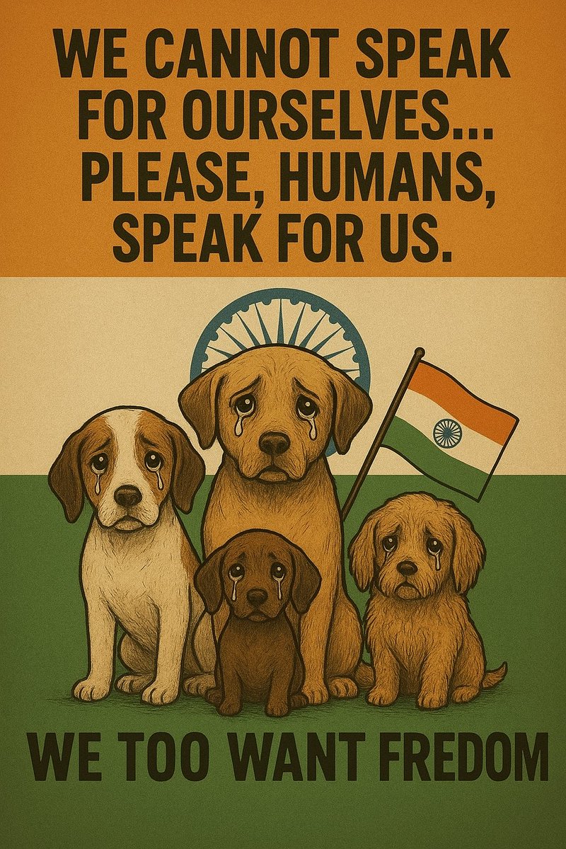 ChopraRobben's tweet photo. #IndependenceDay2025 #SaveDelhiNCRDogs #savedelhincrdogs2025 #savedelhistraydogs #delhistrays #straydogs https://t.co/f6BzgAU6Fw