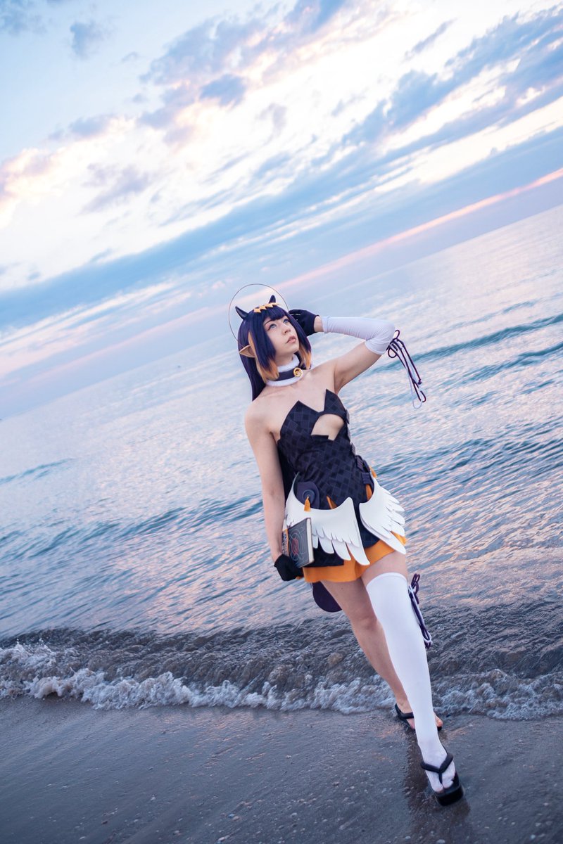 mycosplayheaven's tweet photo. Hey Wawa, here’s a fun fact: My first ever sunrise shoot... and I slept right through my alarm. I woke up with only 25 minutes to get fully ready - WAH 🐙

#judgewawa https://t.co/simOv4sw1v