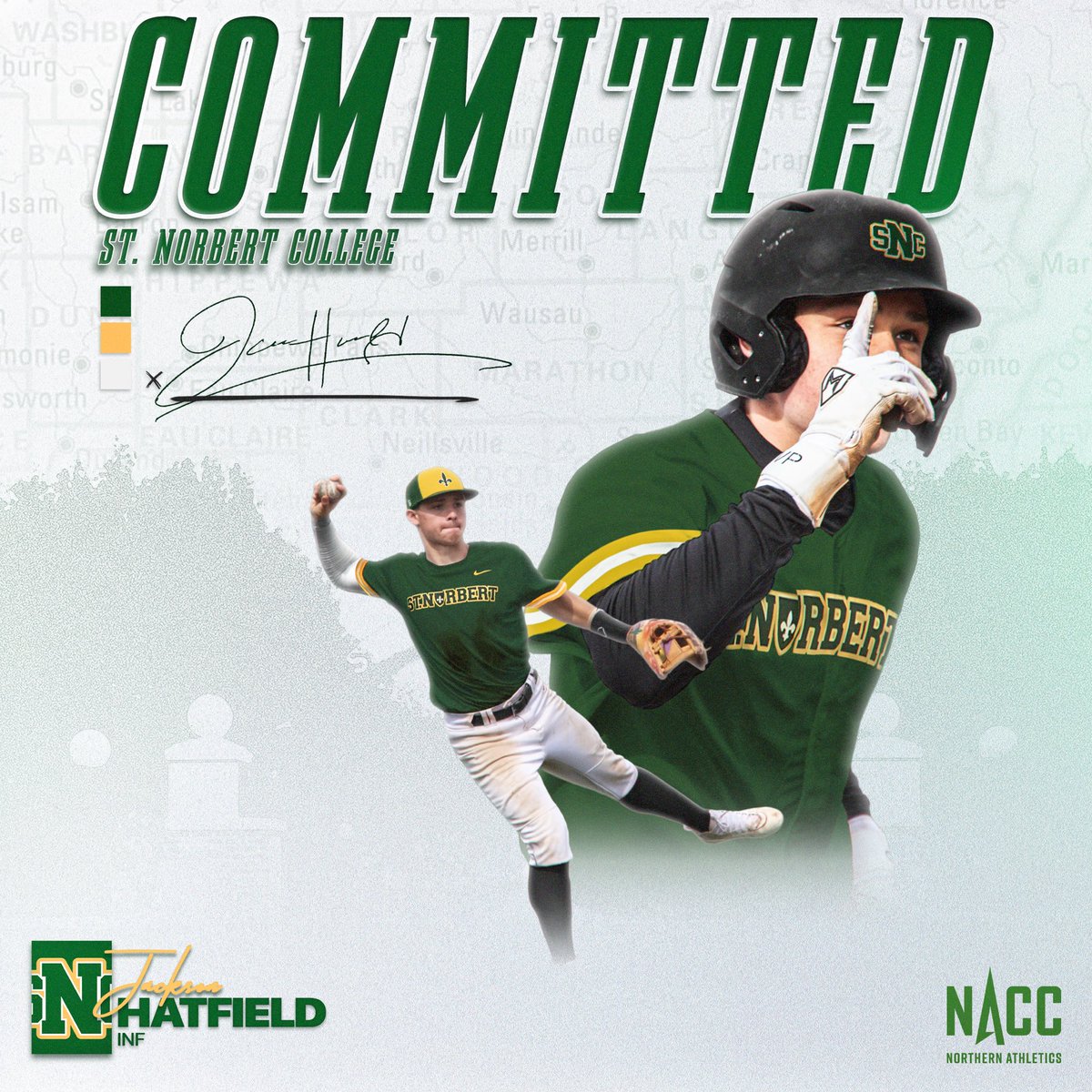 Jackson Hatfield (@jthatfield14) on Twitter photo I am proud and honored to announce my commitment to St. Norbert College! Go Green Knights!! 🟢🟡 <a href="/CoachMaus10/">CoachMaus10</a> <a href="/coachwallerich/">Mike Wallerich</a> <a href="/sncbaseballGK/">St.NorbertBaseball</a> <a href="/MarianCenBSB/">Marian Central Catholic Baseball</a> <a href="/MattSchmidt2023/">Matthew Schmidt</a> <a href="/SBARaiders/">SBA Raiders</a> <a href="/JoeAguilar64/">Joe Aguilar</a> I am proud and honored to announce my commitment to St. Norbert College! Go Green Knights!! 🟢🟡 <a href="/CoachMaus10/">CoachMaus10</a> <a href="/coachwallerich/">Mike Wallerich</a> <a href="/sncbaseballGK/">St.NorbertBaseball</a> <a href="/MarianCenBSB/">Marian Central Catholic Baseball</a> <a href="/MattSchmidt2023/">Matthew Schmidt</a> <a href="/SBARaiders/">SBA Raiders</a> <a href="/JoeAguilar64/">Joe Aguilar</a>