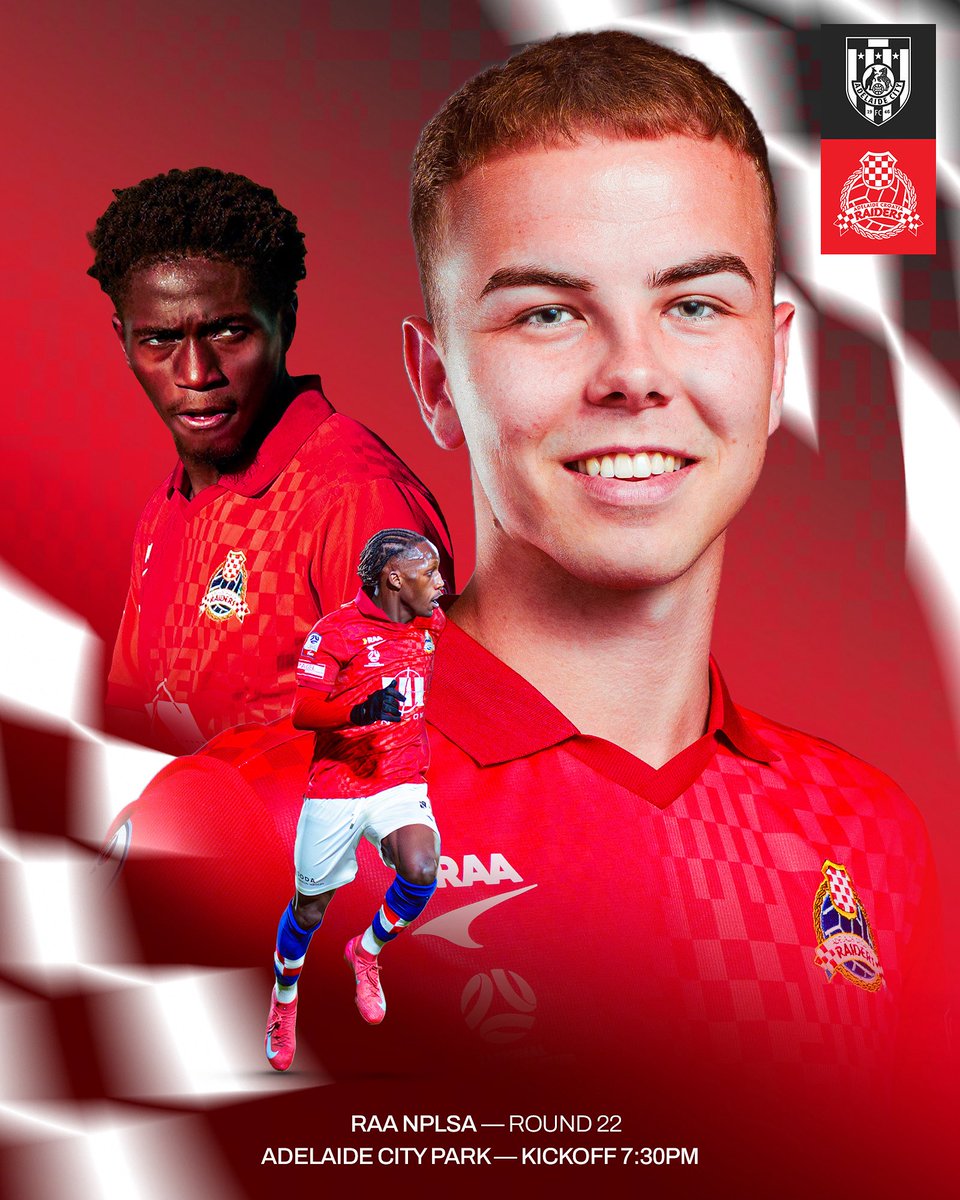 one last time 👊🇭🇷

⏰ 7:30PM
🆚 Adelaide City 
🏟️ Adelaide City Park

🗓️ SAT AUG 16
⏰ RES 12:45PM / U18 10:30AM

#ACR #croatiaraiders