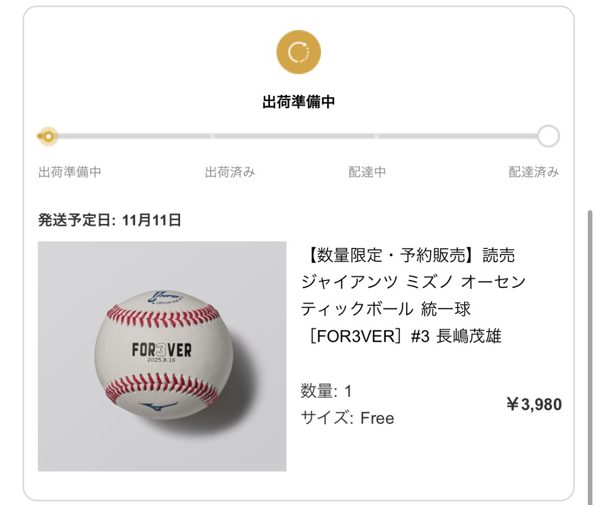 ジャイアンツ 長嶋茂雄 記念球 統一球 ボール 8月16日は