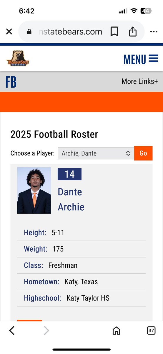 My baby boy, my heart 
All day long 
💙🏈 #14 
#Morganstatefootball