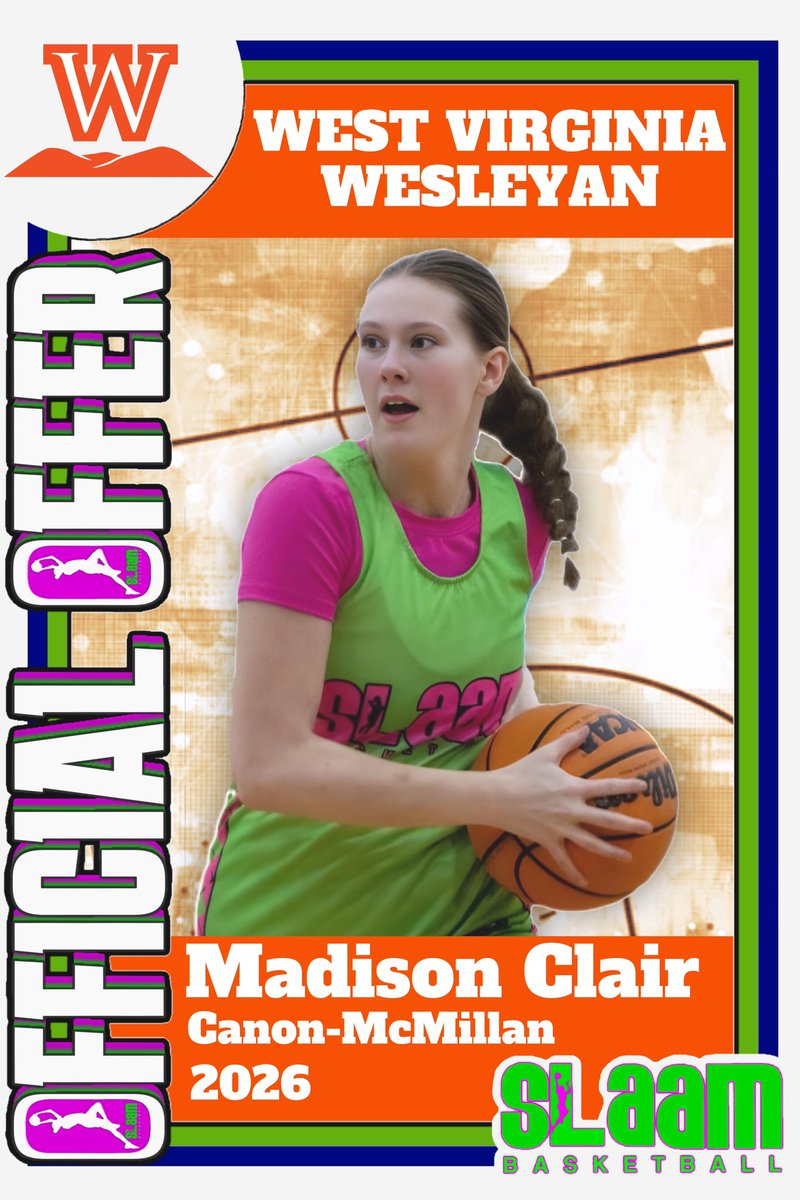 slaambasketball (@slaambasketball) on Twitter photo Congratulations to <a href="/madisonclairr/">Madison Clair</a> and the #SLAAMFam on her exciting official offer from West Virginia Wesleyan! Great opportunity to shine shine with Coach Vincent and <a href="/WVWCWBB/">WVWC Women's Basketball</a>!! ๐๐ฅ <a href="/CMGirlsHoops/">LadyMacHoops</a> <a href="/Slaam26Norman/">SLAAM26NORMAN</a> <a href="/SLAAMCOACHSTEVE/">Coach Stephen</a> <a href="/Elite40League/">Elite 40 League</a> Congratulations to <a href="/madisonclairr/">Madison Clair</a> and the #SLAAMFam on her exciting official offer from West Virginia Wesleyan! Great opportunity to shine shine with Coach Vincent and <a href="/WVWCWBB/">WVWC Women's Basketball</a>!! ๐๐ฅ <a href="/CMGirlsHoops/">LadyMacHoops</a> <a href="/Slaam26Norman/">SLAAM26NORMAN</a> <a href="/SLAAMCOACHSTEVE/">Coach Stephen</a> <a href="/Elite40League/">Elite 40 League</a>