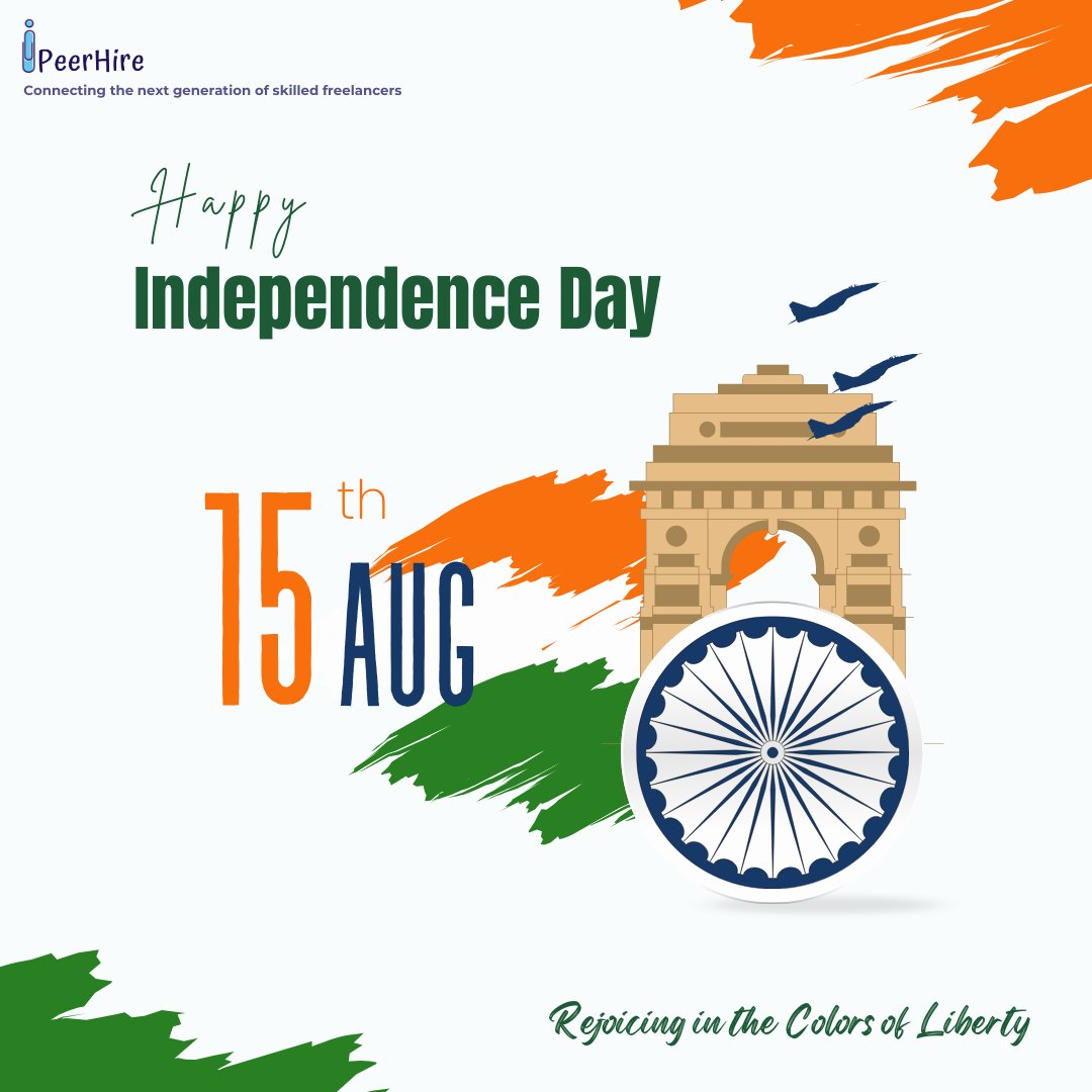 Wishing everyone a Happy Independence Day! 🇮🇳

Let’s honour the past, celebrate the present, and work towards a stronger, freer future for all.

#IndependenceDay #IndiaAt78 #15August #ProudToBeIndian #Peerhire