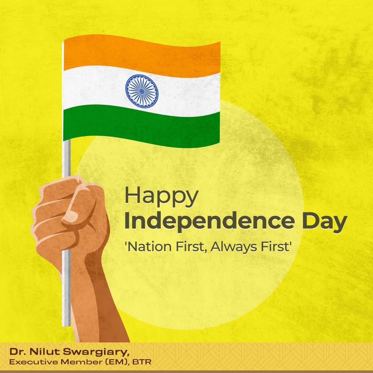 Dr. Nilut Swargiary tweet media