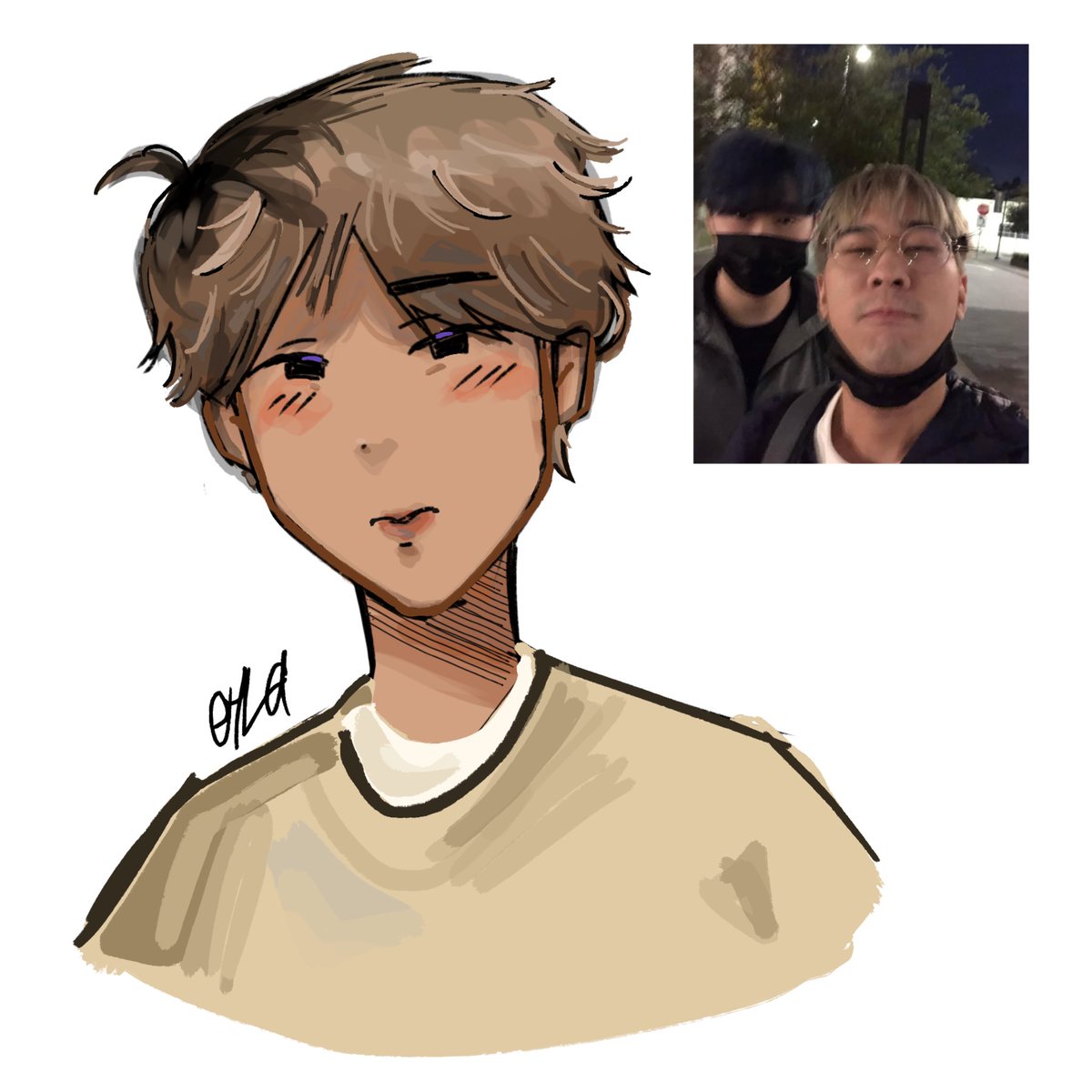 retrokiiri's tweet photo. quid and eyla fanart hi #100t #quid #eyla idk i used dyed hair eyla so i could practice rendering hair https://t.co/aAf35ypBTn