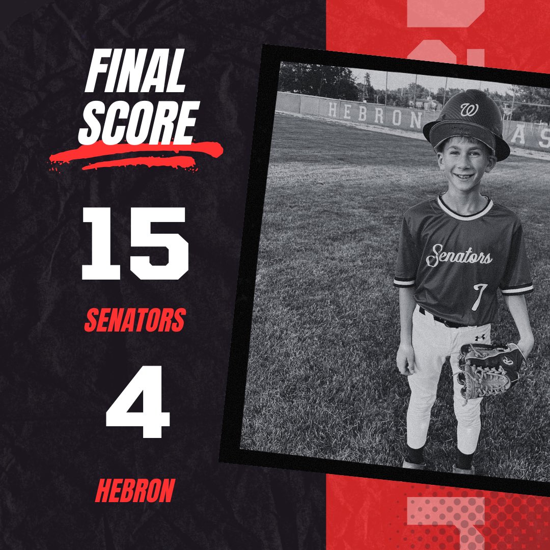 Washington Township MS B team defeats Hebron 15-4

-Adam Russell “Hardhat Player of the Game”: 2 IP, 1 H, 1 ER, 4 K, 1 BB; 0-3 1 RBI, 2 SB; Lockdown Defense at SS
-Austin Huffstodt: 1-2, 3 RBI, 1 BB
-Levi Sexton: 1-2, 1 RBI
-Cooper Turner: 1-1, 1 RBI