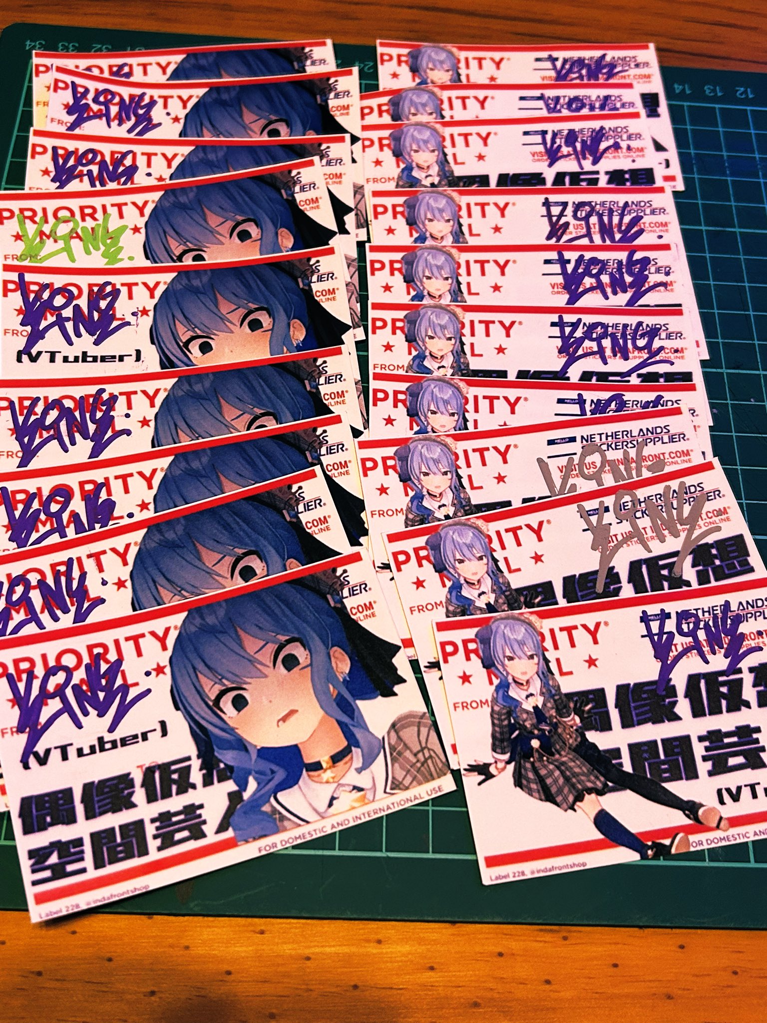 洞*3様 ビッカメ娘 コースター ステッカー 名刺まとめ キング on X: 