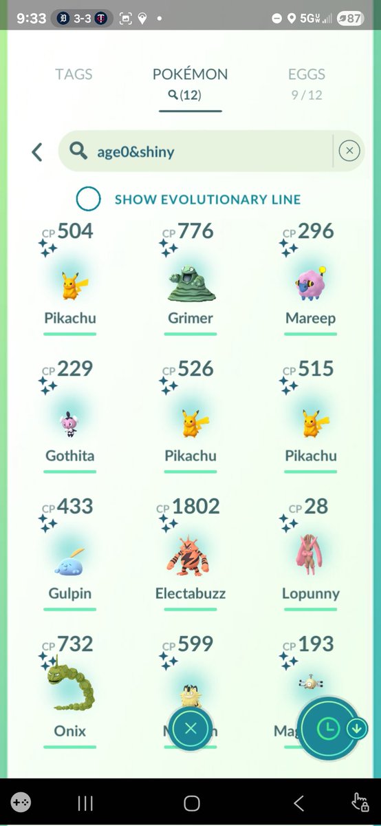 funjimIAm's tweet photo. Guardian game was good to me. Best shiny luck so far. #PokemonGO #ahiny https://t.co/UOG8ogio6F