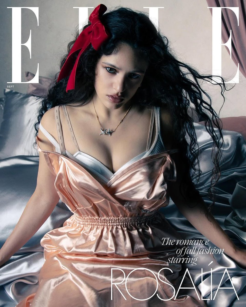 spinorbinmusic's tweet photo. 🌟🔥 ROSALÍA stuns on the cover of ELLE US 😍📸 Absolute perfection! #ROSALÍA #ELLEUS https://t.co/PmqYoyGZiV