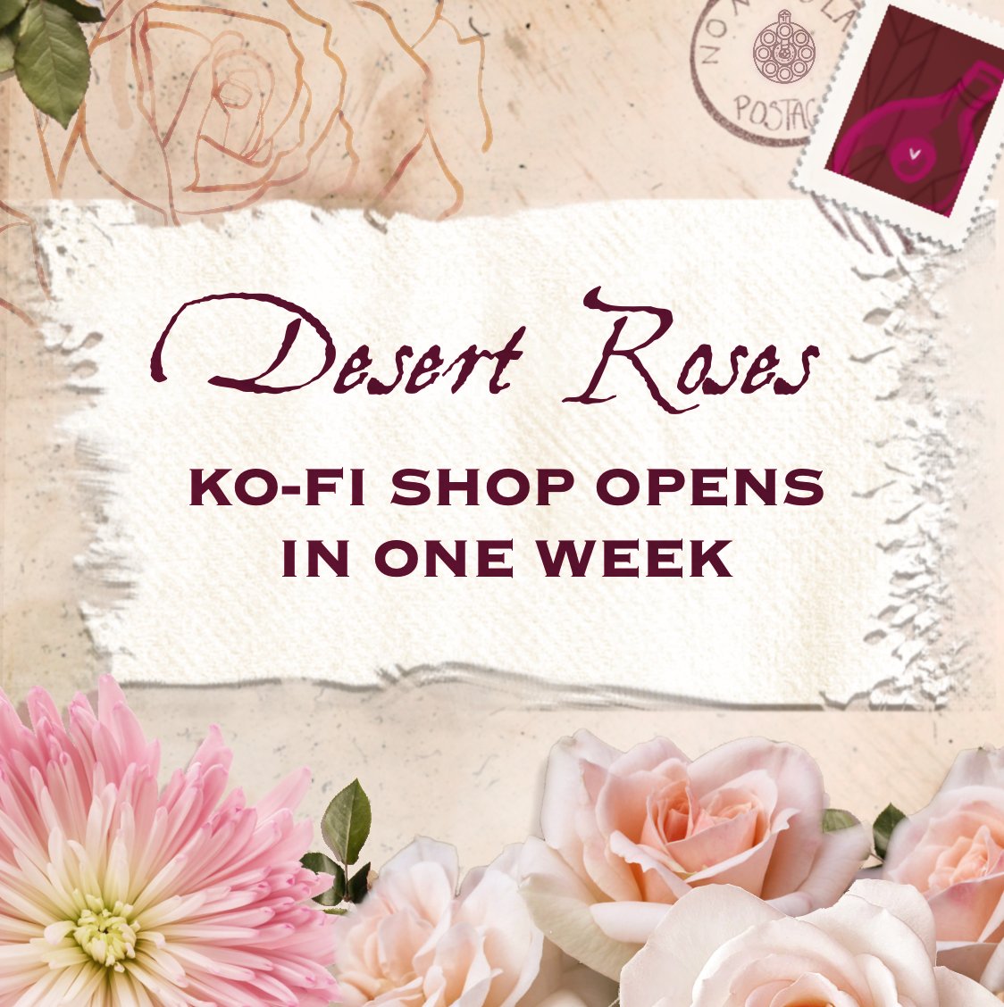 Desert Roses 💐Ko-Fi Open 8/22-9/22 tweet media