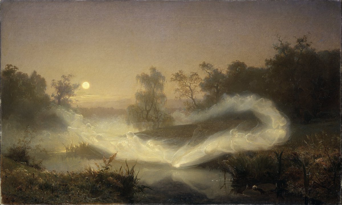 Dancing fairies by August Malmström (1829–1901)