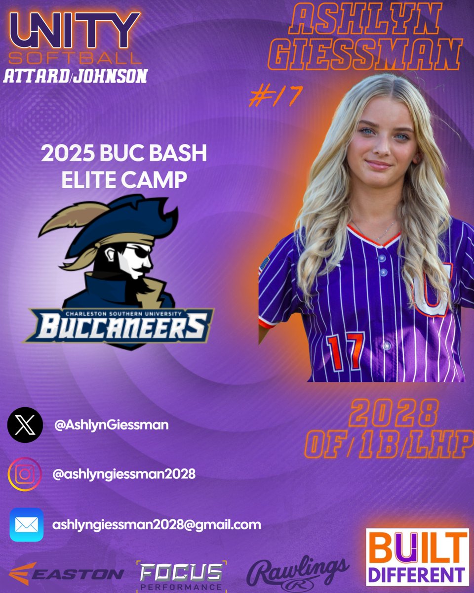 <a href="/AshlynGiessman/">Ashlyn Giessman 2028</a> is heading to Charleston Southern for <a href="/CSUBucsSoftball/">Charleston Southern Softball</a> camp! <a href="/MusserChristi/">Christi Musser</a> <a href="/CoachStevess/">Mya Stevenson</a> <a href="/VAUnitySB/">Unity Softball</a>