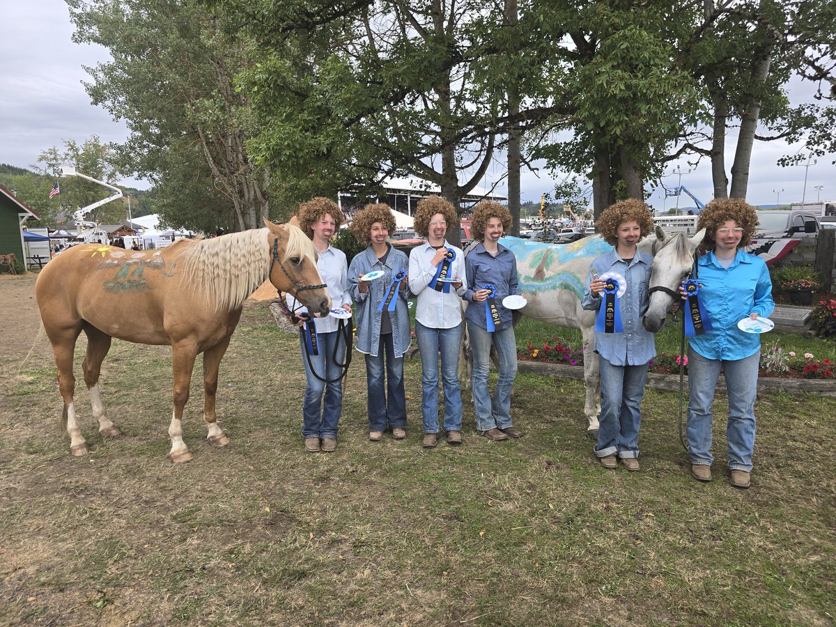 Peter Abbarno (@peterabbarno) on Twitter photo A lot of creativity at the Horse Activities Sponsorship Club (HASC) costume contest at the <a href="/SWWFair/">Southwest WA Fair</a>! But, the 'Bob Ross' costumes from the Glitter 'n Grit 4-H girls were awesome and hilarious!! A lot of creativity at the Horse Activities Sponsorship Club (HASC) costume contest at the <a href="/SWWFair/">Southwest WA Fair</a>! But, the 'Bob Ross' costumes from the Glitter 'n Grit 4-H girls were awesome and hilarious!!
