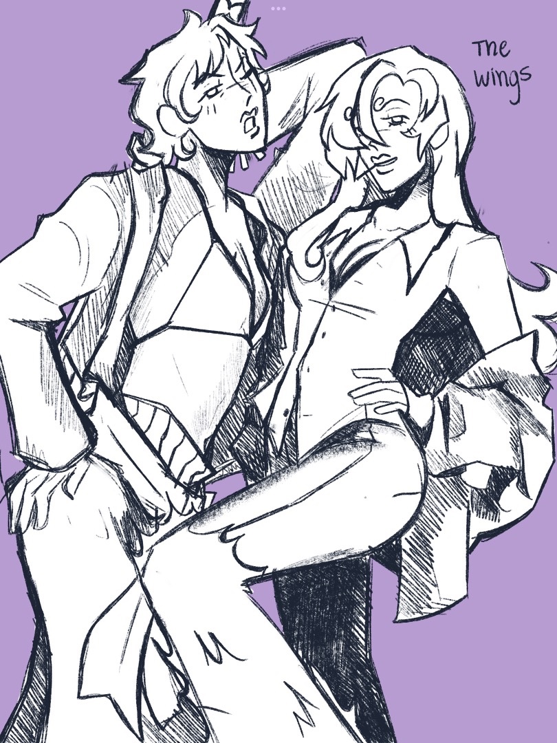 yuri #zosan / #SanZo  
colored and idk what’d you call the right😋