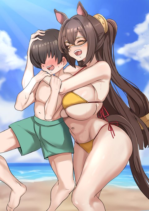 海でプロレスごっこをしてくれるel 