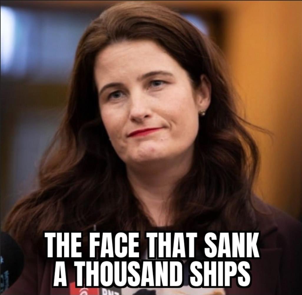 SIX HUNDRED MILLION DOLLARS for cancelling our ferries. Yet she handed the mess to Winston squawking like the head seagull demanding pecking rights to the fish head 
‘ I have deluvered !’
Now blaming Labour.
Atlas Network. Taking the piss