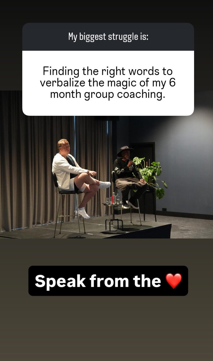 Speak from the ❤️