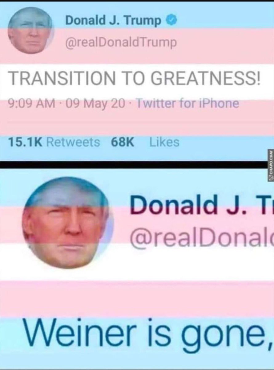 Everybody transgender 👇🏼