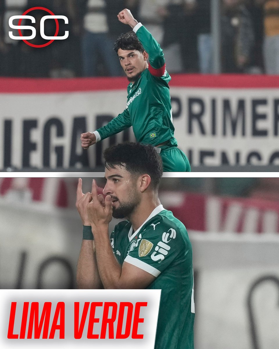 SC_ESPN's tweet image. 👊🏼 CON 3 GOLES EN LOS PRIMEROS 30', EL VERDAO GOLEÓ EN LIMA

🏆 Palmeiras venció 4-0 a Universitario por la IDA de los octavos de final de la #Libertadores 

⚽ Gustavo Gómez, Flaco López (x2) y Vitor Roque, los goles en el Monumental 

🟥 William Riveros fue expulsado en los…