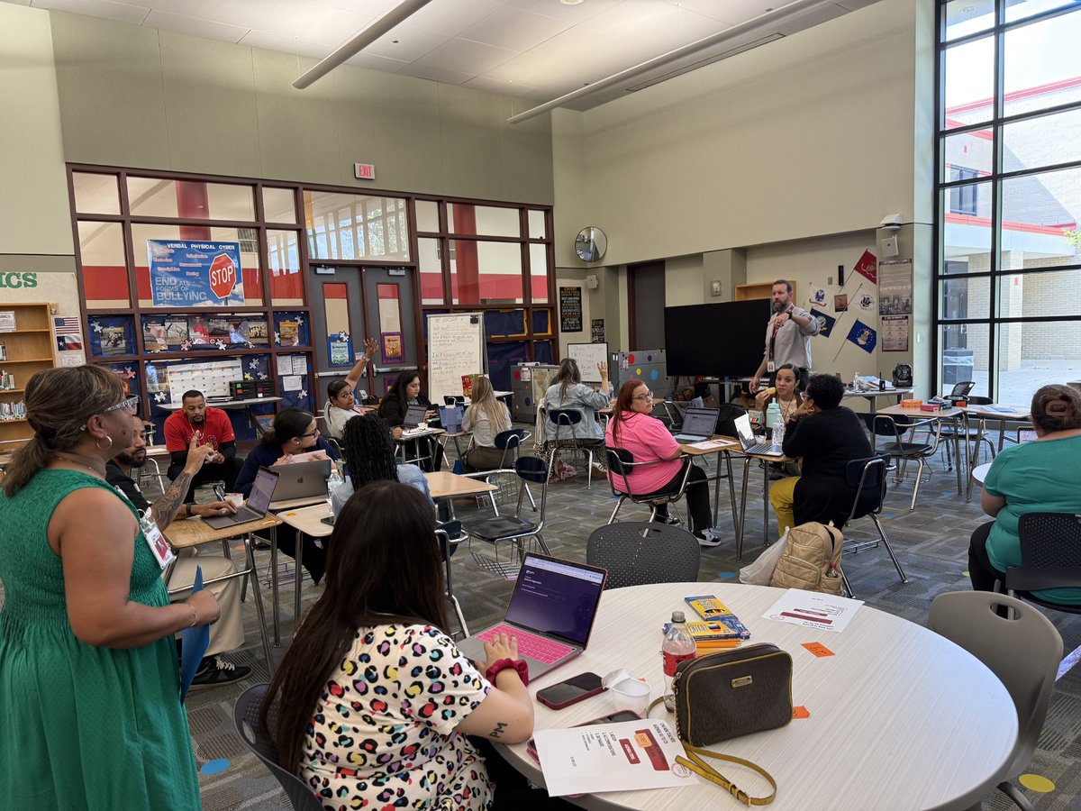 Our new teachers enjoyed a fantastic learning session led by Ms. Christopher and Mr. Leonard! 

We’re genuinely excited to see the wonderful things these talented educators will achieve with our amazing cougars!

#CommittedToStudents #CrosbyMS