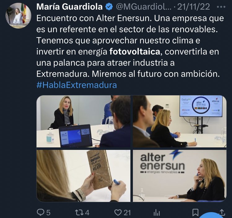 JUANHARDROCK✝️ (@juanhardrock2) on Twitter photo María Gominola . 
La electricidad qué paga el consumidor final no para de subir , eres una estafa .
Estas son tus prioridades , llenar el campo extremeño de placas . 
Eres una HIJADELAGRANPUTA María Gominola . 
La electricidad qué paga el consumidor final no para de subir , eres una estafa .
Estas son tus prioridades , llenar el campo extremeño de placas . 
Eres una HIJADELAGRANPUTA