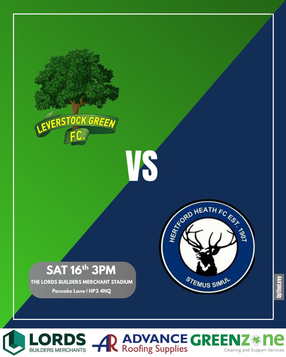 LGFC_Res's tweet image. 🔥 BACK AT HOME🔥

🆚 @HertfordHeathFC 
📍 Pancake Lane | HP2 4NQ
🗓 Saturday 16th
🕒 3PM
🎟 £5 entry | U12s FREE

Let’s continue the season strong, see you there! 💚

#UpTheLevy #NewSeason