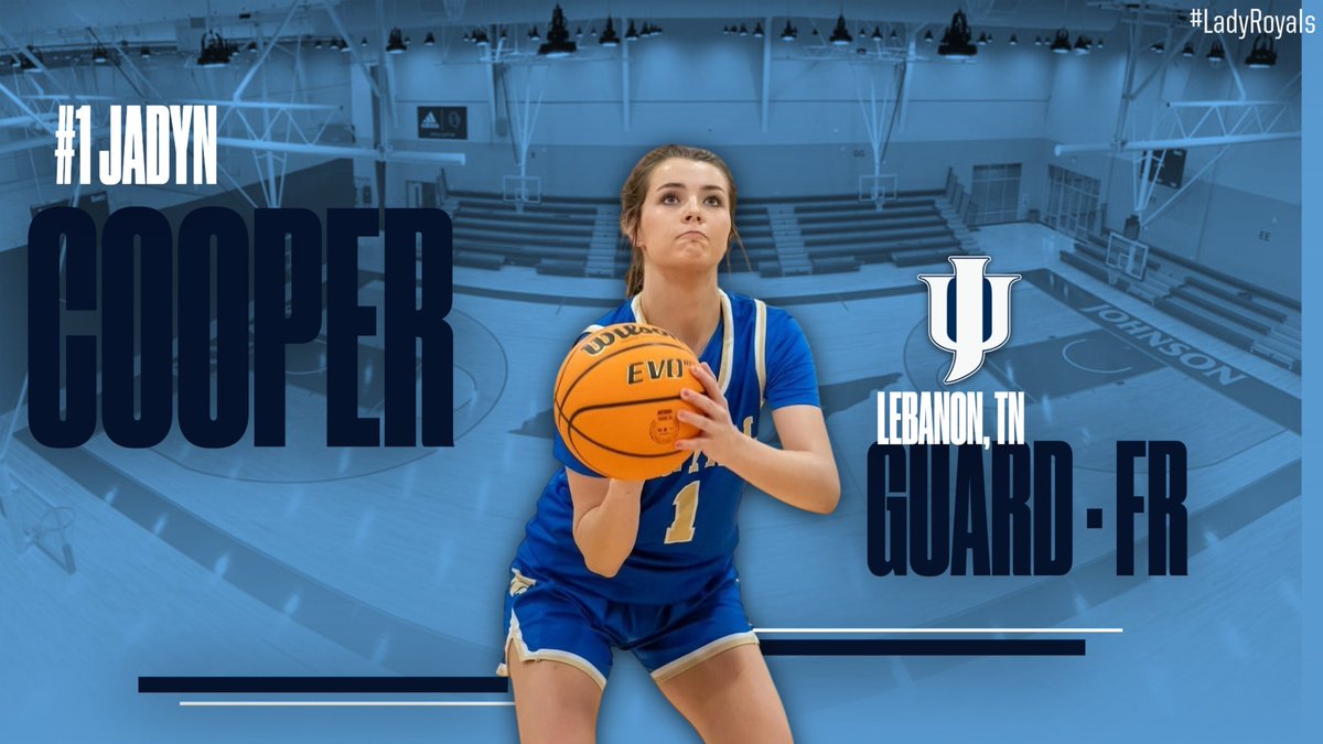 JUTNWBB's tweet photo. Next in our #MeetTheLadyRoyals series is incoming Freshman #1 Jadyn Cooper.
Jadyn is a 5'7" Guard from Lebanon, TN who played at Wilson Central HS.  She was named All County, All District tournament, All District Team, &amp; a 1k point scorer. Go show Jadyn some love!
@Jadyn_Cooper https://t.co/A7aZrAyNeQ