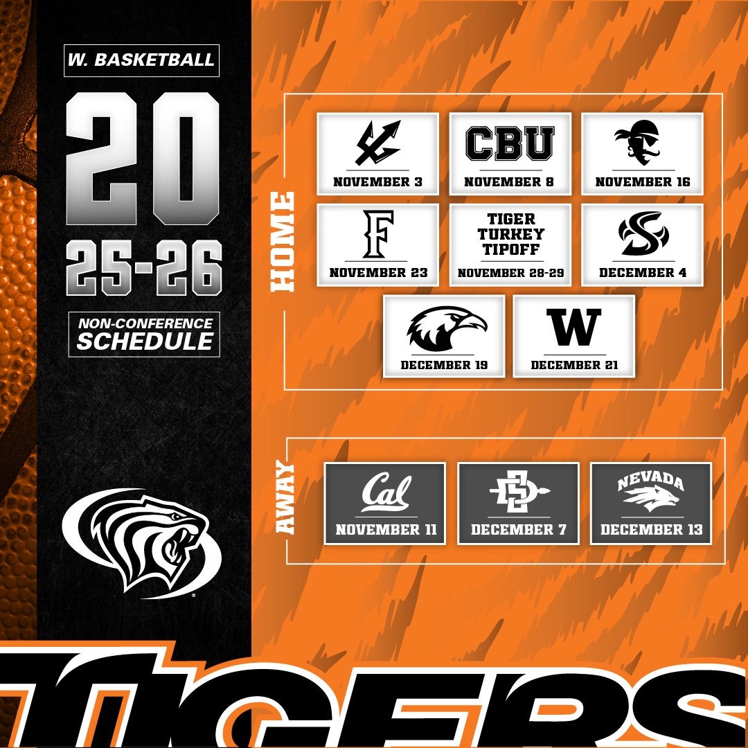 The Schedule Part 1 🐯🏀

#PacificProud