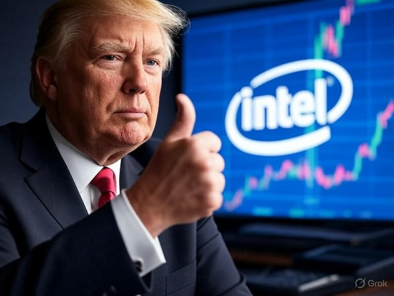 👍📈Intel got the Trump Bump today! $INTC Up 7.38% to $23.86, +3%+ after hours! Talk of a US government stake in Intel, plus AI PC goals by 2025, fuels the rise. #Intel #StockMarket #Investing