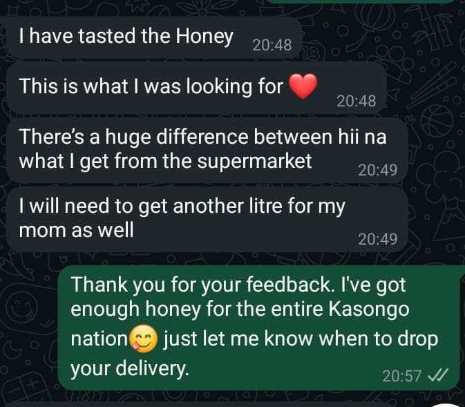 A happy satisfied customer, a greenlight for bigger deals mtu yangu. You hear what I'm saying😎🤩