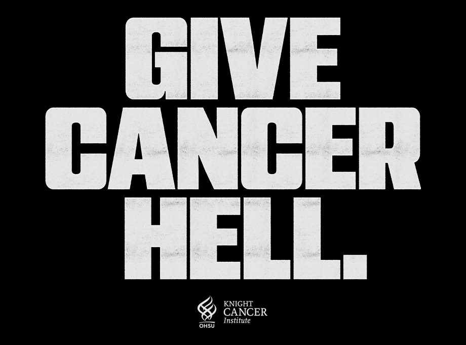drymtn's tweet photo. Stopped at the top of my hike up Mt. Hood from @timberlinelodge to brew a cup of coffee. Took out my📱to check my pace and it 💥🤯 I think something BIG happened @OHSUKnight @OHSUNews today! #givecancerhell. That’s my one post for the year. https://t.co/C6Y48oQcX0