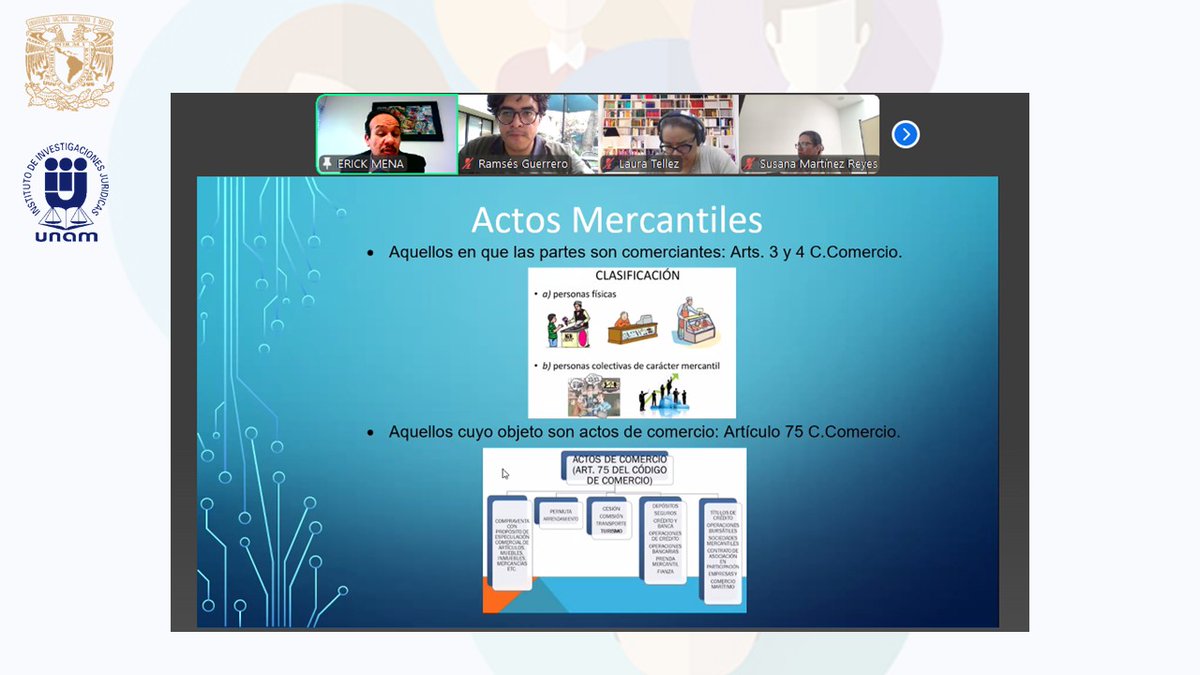 La clara exposición de los procedimientos mercantiles corrió a cargo del profesor Erick Mena y su amplia experiencia permitió una explicación que conjuntó lo teórico y lo práctico.🤓🧑‍💻⚖️
