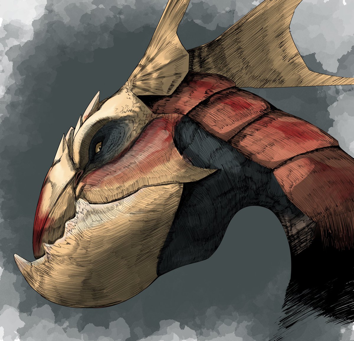 Adrenaline_157's tweet photo. 怪鳥　イャンクック
#MonsterHunter https://t.co/7WzbLIZkbf