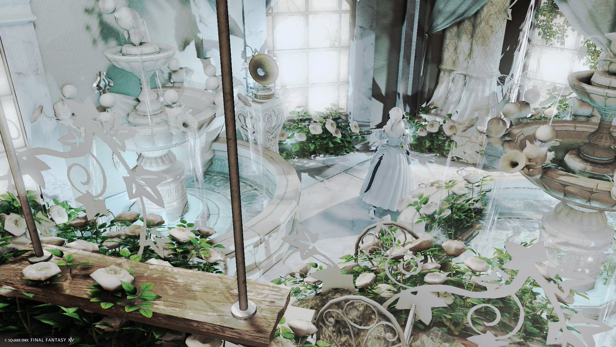 おはようございます〜！
昨日の今日でほぼ風邪全快！！
扁桃線の腫れだけ引けば完璧！

そして昨日早く寝たからなのか早く目が覚めたのでイッヌを洗いました…、ふわふわだ…

みなさま今日も良い一日を〜！
･:*+.\(( °ω° ))/.:+

SSは白と噴水と薔薇が印象的なスタジオさんで！
(*´ω`*)

 #Nuit_ST