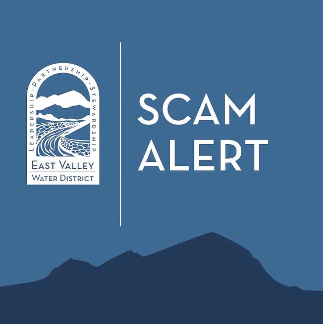An unknown individual/vendor is asking to enter homes to collect a water sample with the intention to sell a water filtration system. Do not allow them into your home.
 
If you ever have questions about a District staff member visiting your home, please call us at (909) 889-9501