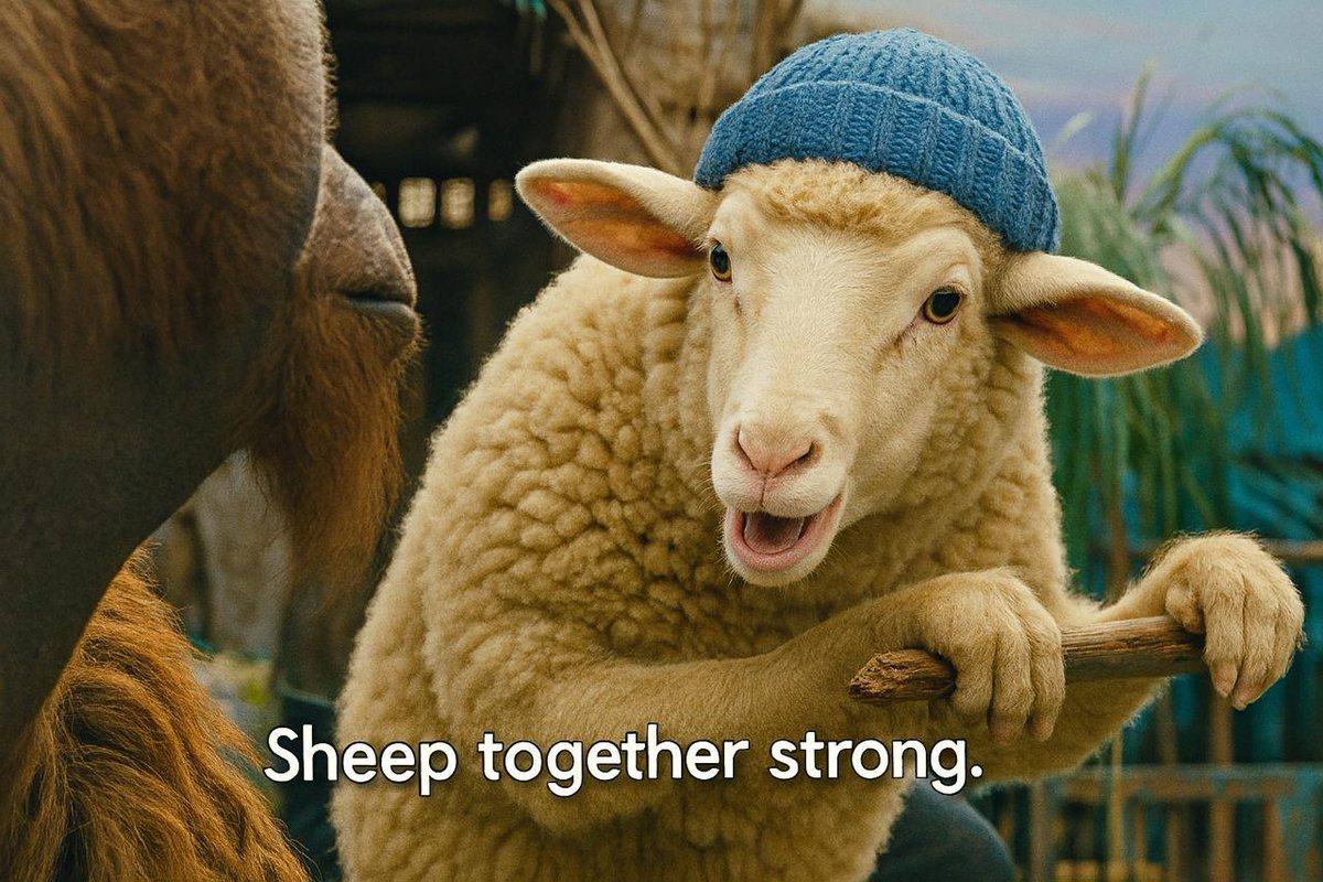 sheepwifhatcoin's tweet photo. We wool be alright. 
Baaaaaaaaah https://t.co/omV1MAQKXX
