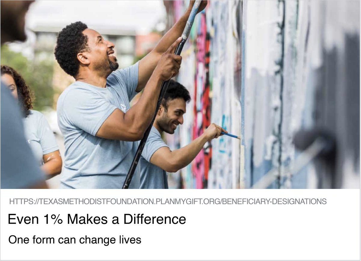 Support churches and charities across Texas and New Mexico without spending a single dollar today. Your beneficiary designation can transform lives for years to come.

…xasmethodistfoundation.planmygift.org/beneficiary-de…