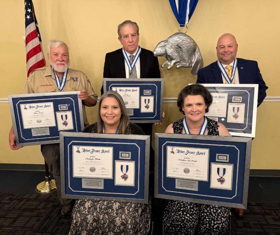 Help us celebrate our Silver Beaver honorees! 🦫 The highest council award in Scouting America, given for exceptional service to youth—drop a 🎉 in the comments to thank them!