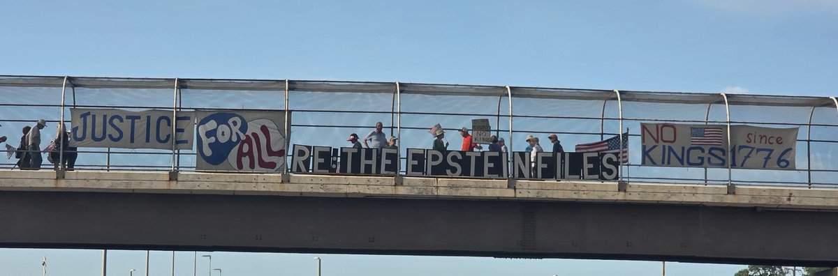 Seen over I-95 at 6 pm - Epstein ain't going away