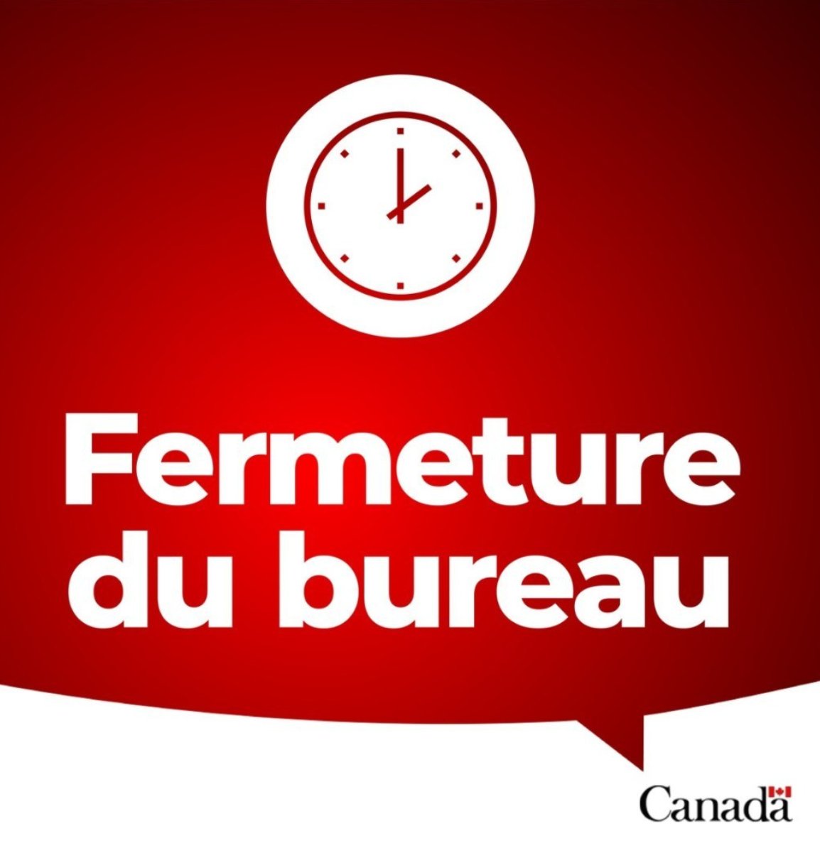 L'Ambassade du Canada sera fermée vendredi 15 août, en raison de l’Assomption au Chili.
Pour des urgences, composez (56) 2-2652-3800, par appel à frais virés au 1-613-996-8885 ou via courriel sos@ international.gc.ca
