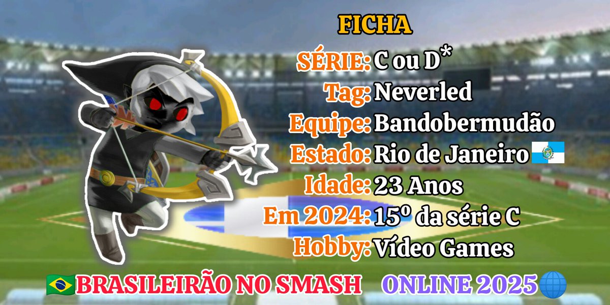 Irmão do Malike e player dos Bermudas, a única coisa que não sabemos é qual série estará devido a indefinição de número de players do BSO 2025.
Mas tomem cuidado pois este jovem, pode surpreender.
1ª Fase nesta Sexta-feira às 20hs
SE INSCREVAM!
start.gg/tournament/bra…