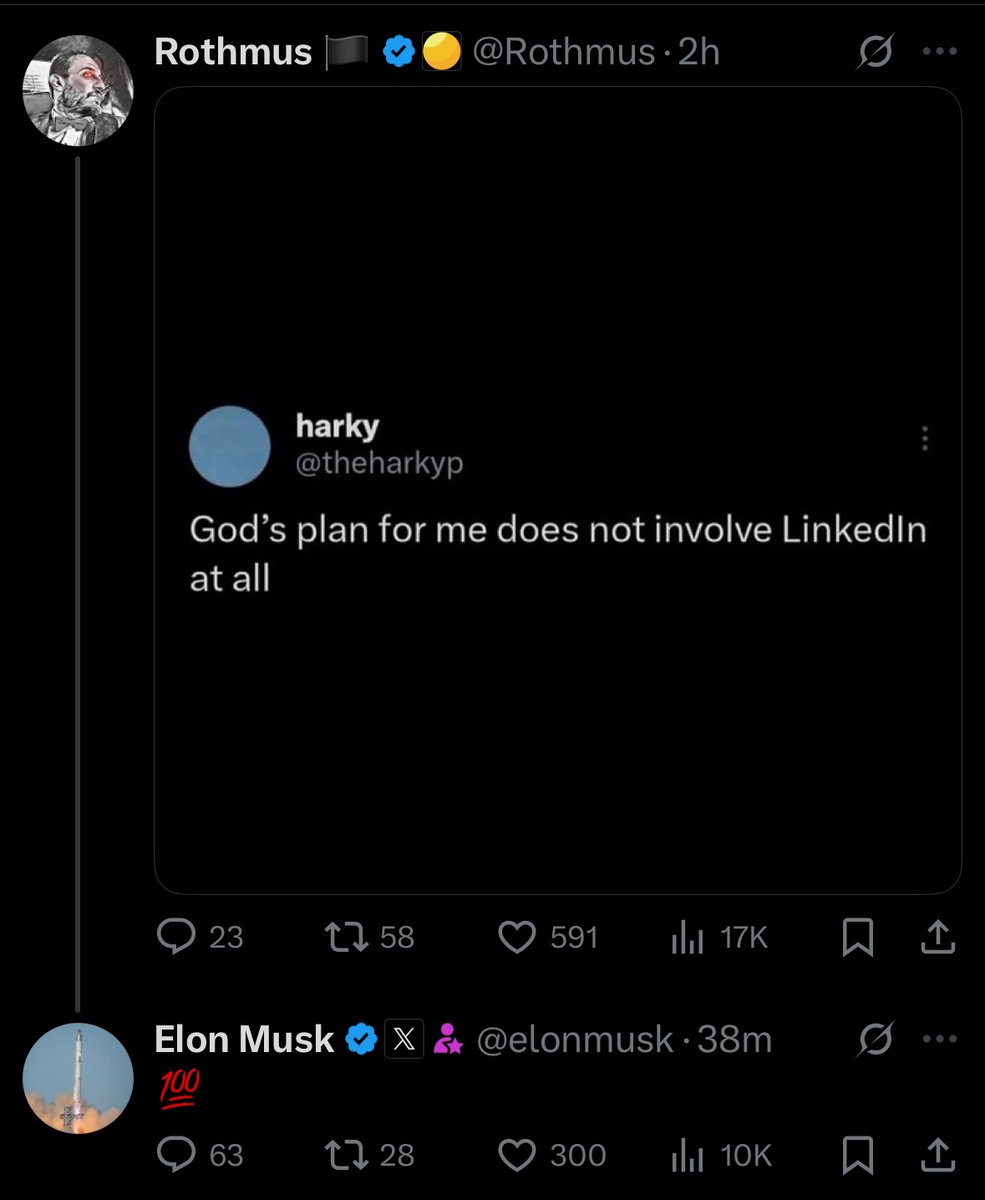 God’s plan for me does not involve Linkedin at all