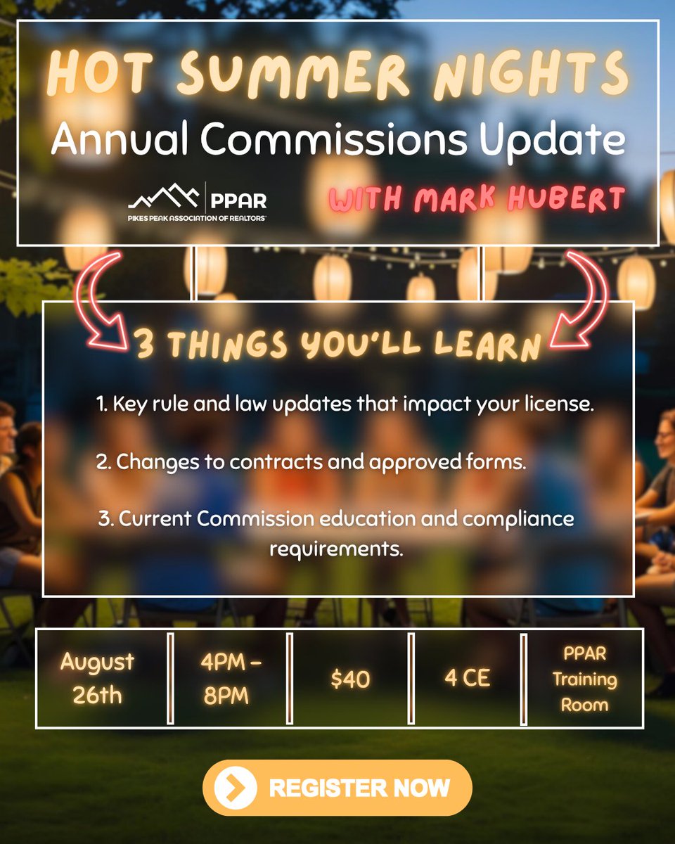 Not sure what you will learn in the class? Here are a few things, 
1. Key rule and law updates that impact your license.
2. Changes to contracts and approved forms.
3. Current Commission education and compliance requirements.

Click here to register: loom.ly/5pIFE80