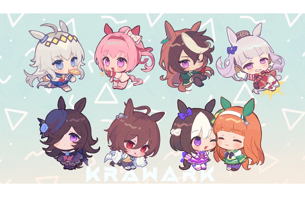 krawark's tweet image. Done with the first batch!!
#umamusume