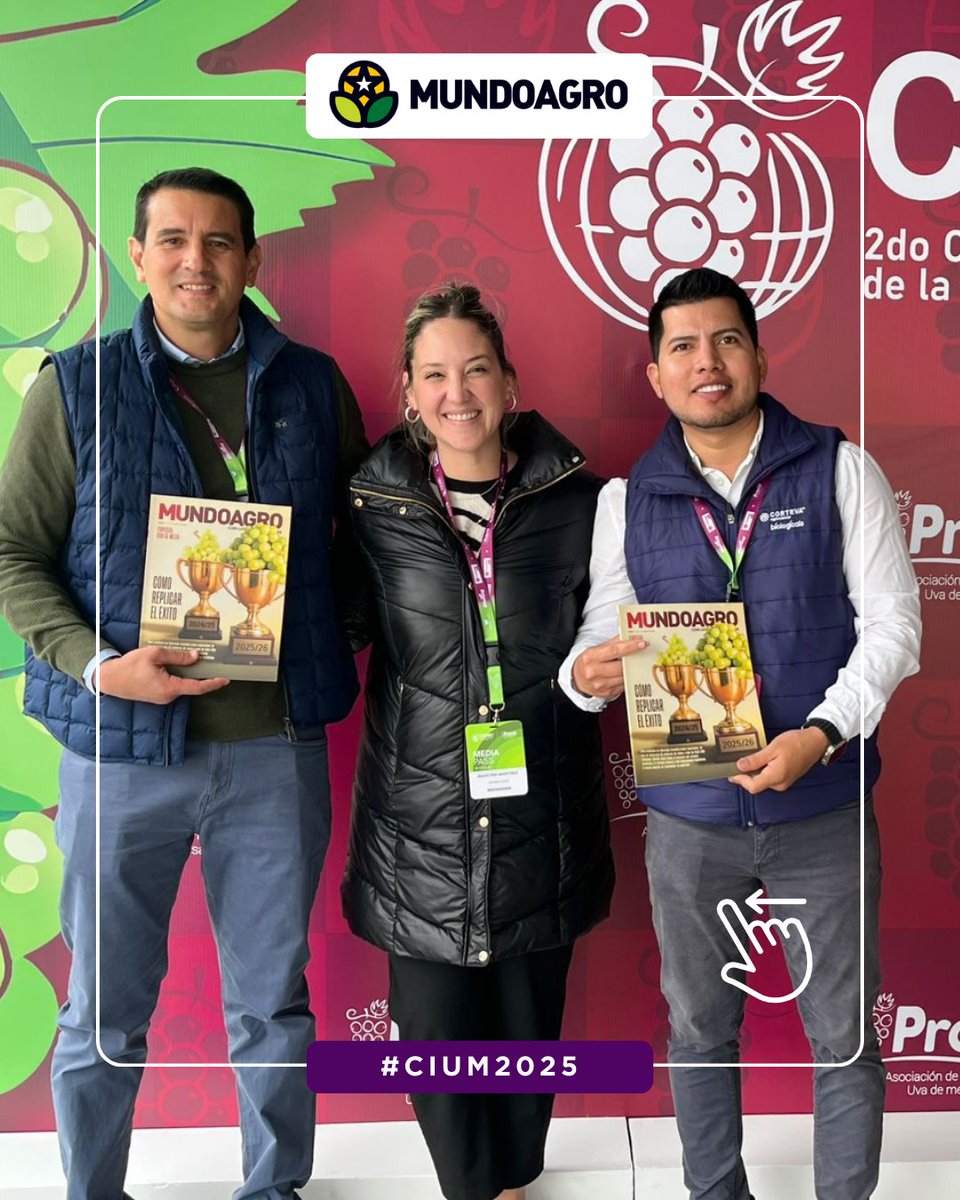 mundoagrochile's tweet image. [PERÚ] 🍇¡Estuvimos presentes en el segundo Congreso Internacional de #PROVID #CIUM2025, realizado en Lima, Perú!

El encuentro reunió a destacados profesionales de la industria de la uva de mesa para abordar temas clave y tendencias de mercado.