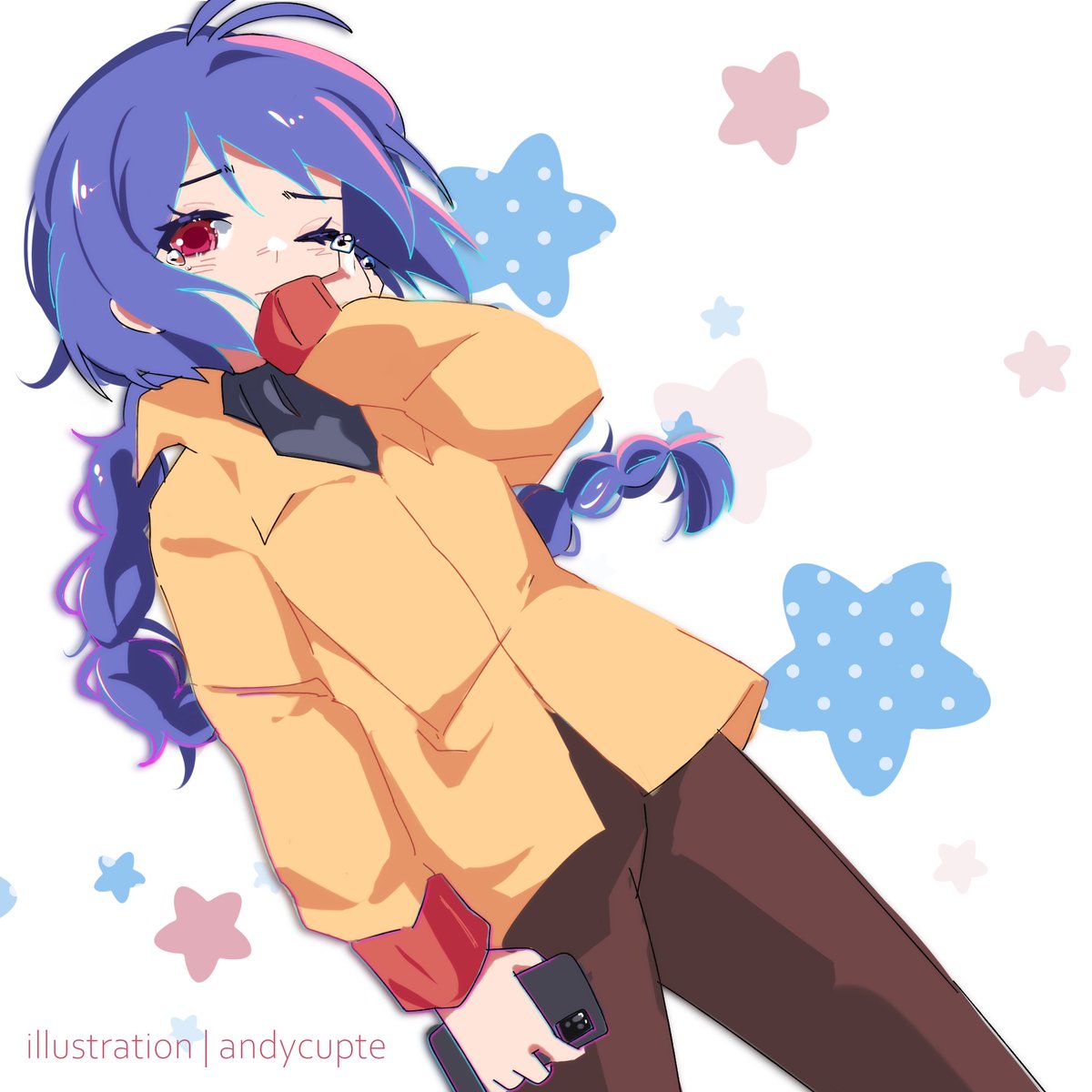 andycupte's tweet photo. #artfight2025 revenge for @Ruth__Iris 💙💜 https://t.co/ArY9tB4dhJ