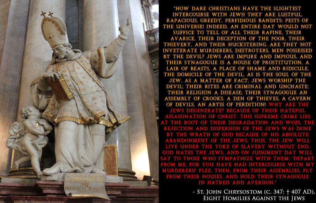 StMichaelsword2's tweet image. In contrast, (Russian propagandist) Bishop Strickland:

&quot;There is never, ever a place for anti-Semitism &amp;amp; it is a great tragedy that there has ever been a tolerance for it within the Church.&quot;

para 4

bishopstrickland.com/blog/post/an-i…

St John Chrysostom