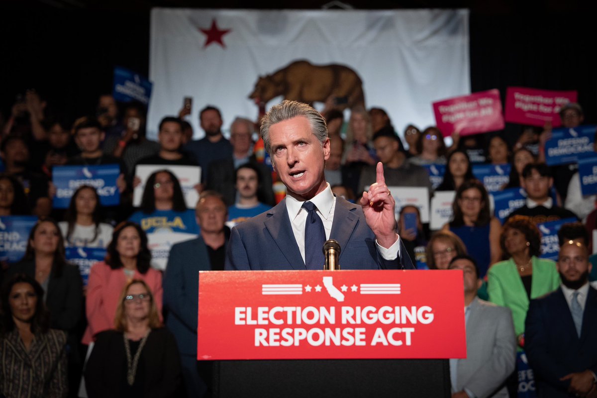 California will not look away from the election rigging orchestrated by Donald Trump. 

If Texas or any state manipulates their maps to silence voters, we will act — because free and fair elections belong to the people, not a corrupt few willing to break the system to hold power.